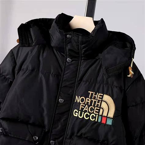 black north face gucci puffer|Gucci north face shop.